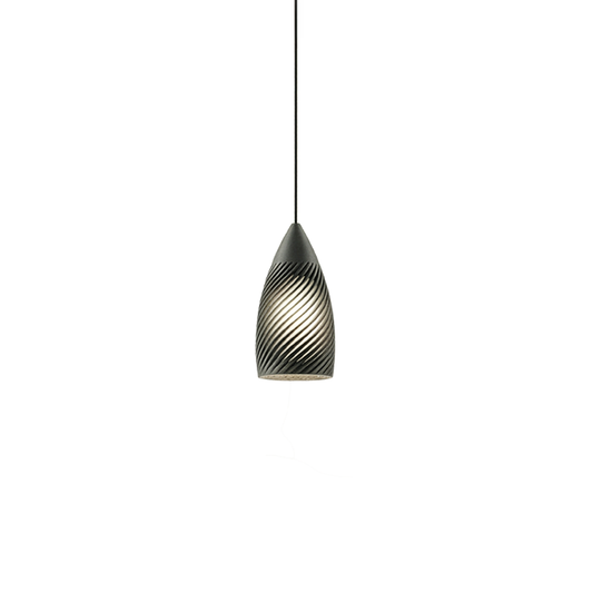 3D-Druck Pendelleuchte LJOS 14 schwarz